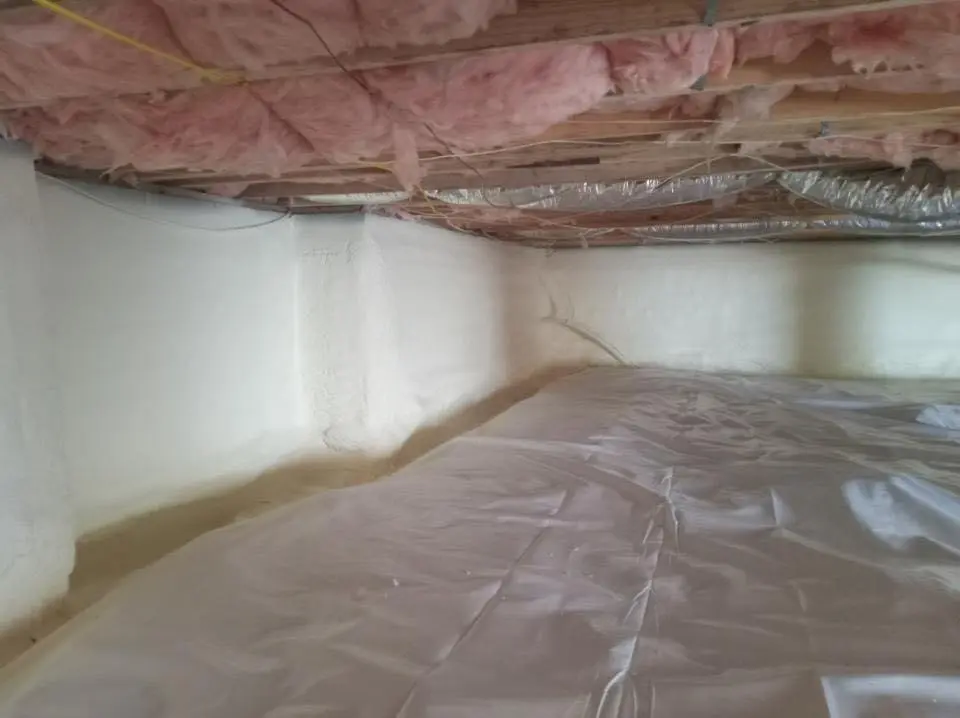 Crawl space encapsulation with closed-cell spray foam for Roof Maintenance in Carson